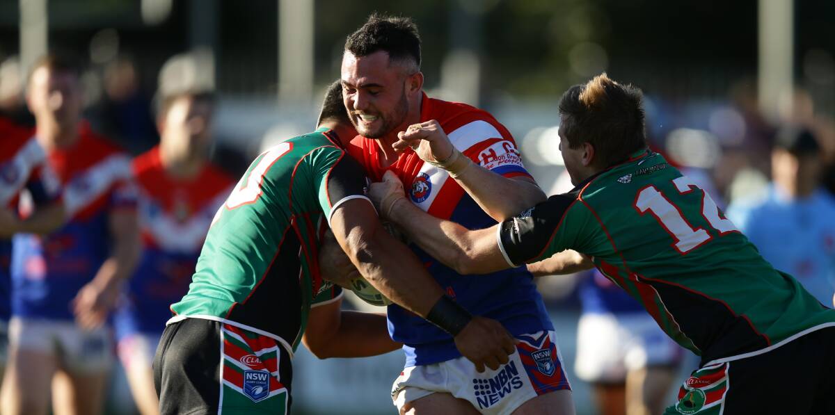 TROUBLE: Kurri's Jayden Young was sent off just before full-time on Sunday. Picture: Jonathan Carroll
