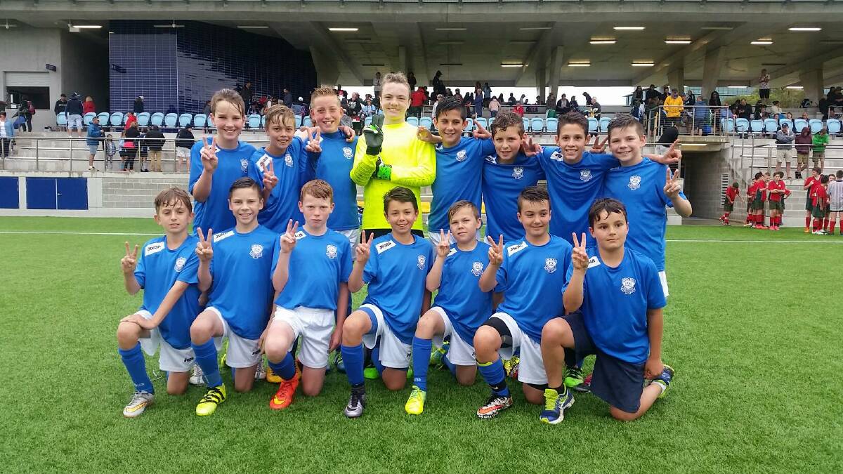 WINNERS: NSW PSSA boys' football knockout champions Hamilton South Public School. Picture: Supplied.