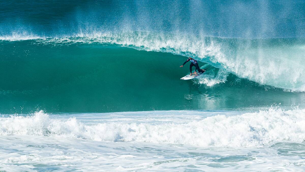 TUBE: Ryan Callinan at the 2019 French Pro. Picture: World Surf League