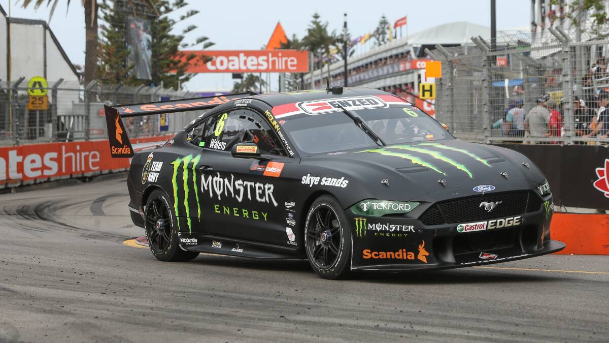 QUICK: Supercars driver Cameron Waters on day one of the Newcastle 500. Picture: Marina Neil