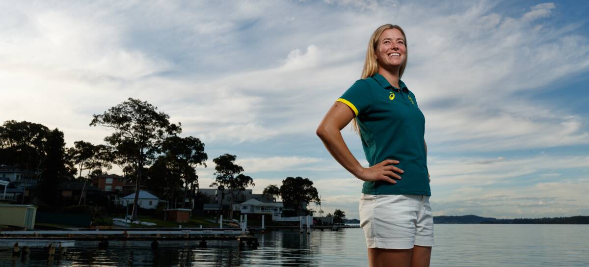 GOALS: Olympic sailor Jaime Ryan at home in Coal Point this month. Picture: Max Mason-Hubers