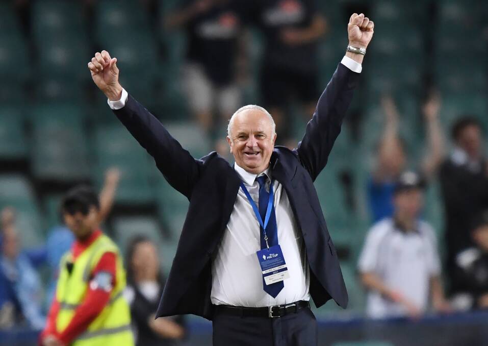 SITTING PRETTY: Graham Arnold and his Sky Blues are in the box seat to win the A-League minor premiership. Picture: AAP