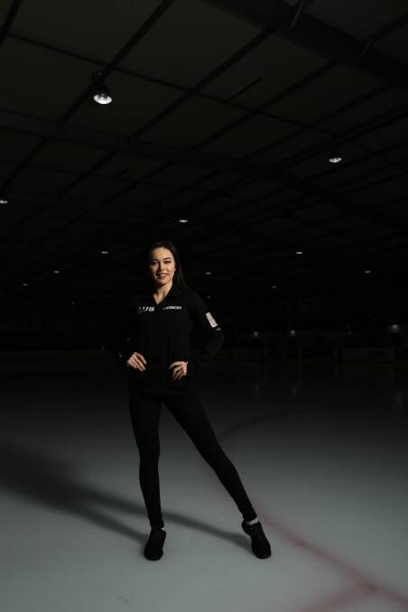 FREEDOM: After three months off, Winter Olympian Kailani Craine will resume training at Hunter Ice Skating Stadium when it reopens on Saturday. Picture: Jonathan Carroll