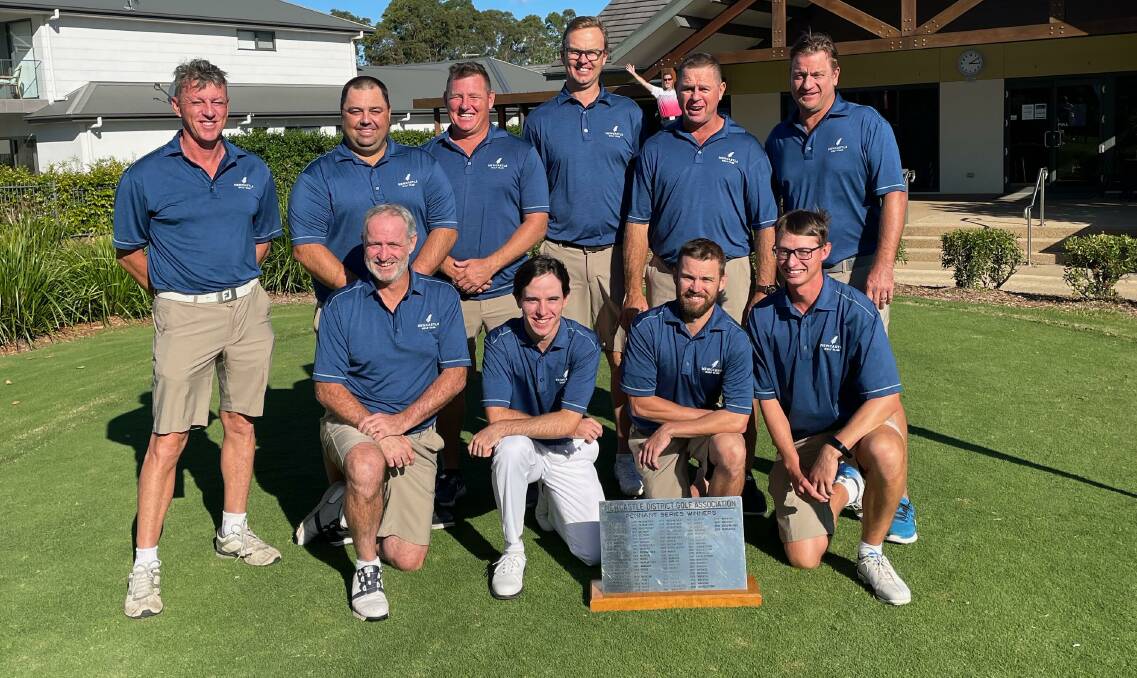 WINNERS: Newcastle at Pacific Dunes on Sunday. Picture: Supplied