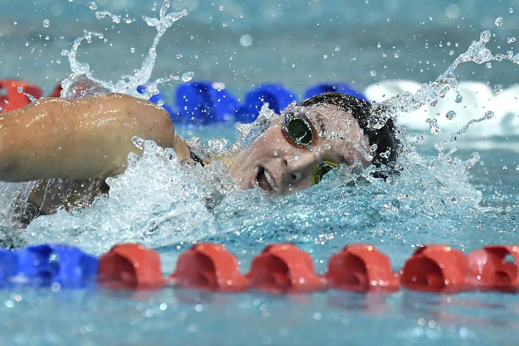 STROKE:Meg Bailey at the recent Australian Short Course Championships, which were held virtually across four states. Picture: Getty Images