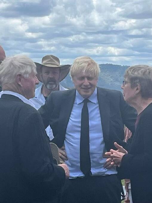 Former British Prime Minister Boris Johnson was one of 600 people who paid their respects to Scone's Mark Heanly, remembered as a loving father, husband and champion of his community.