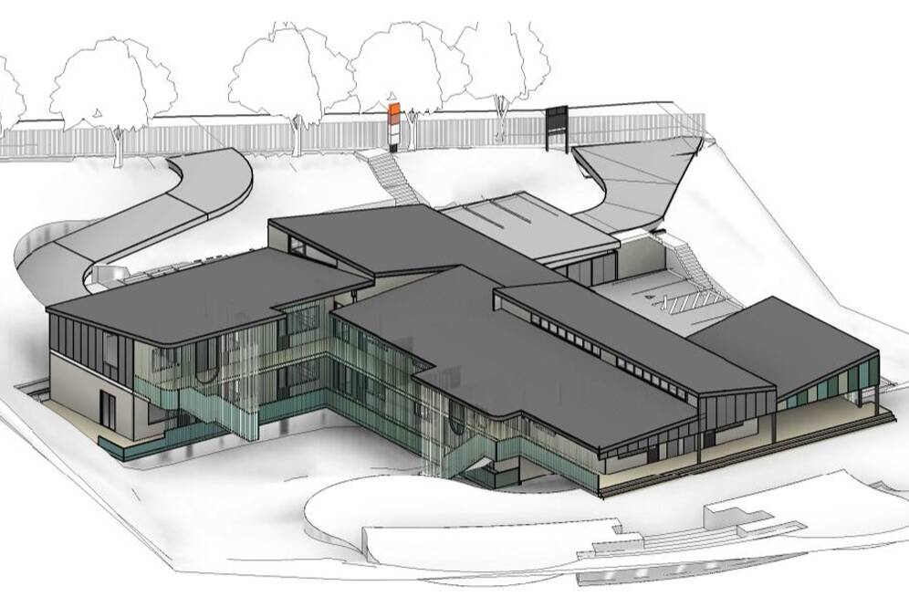 An EJE Architecture concept design for the proposed new Aspect school at Cardiff Heights that would cater to students on the autism spectrum.