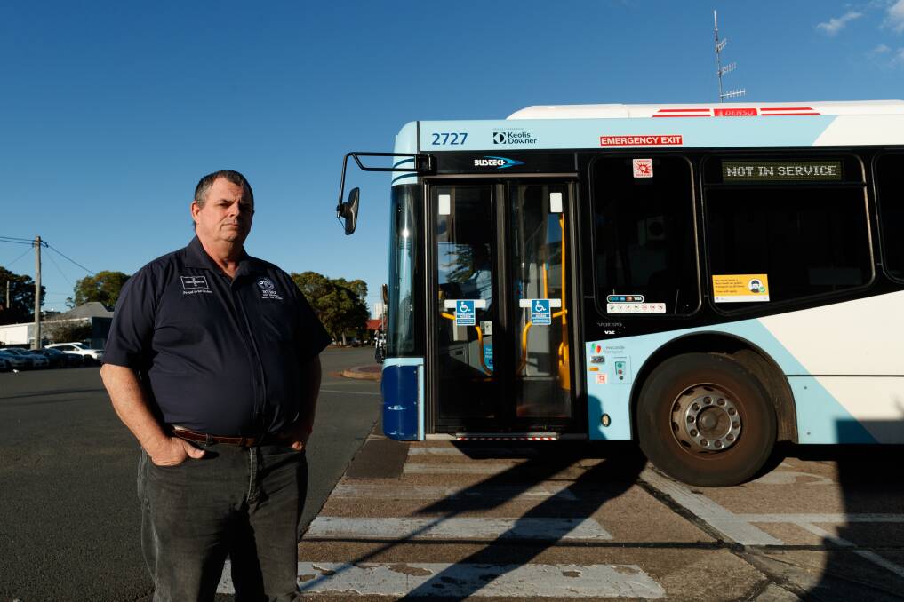FRUSTRATED: Rail, Tram and Bus Union tram and bus division president Daniel Jaggers wants a better deal for drivers. Picture: Max Mason-Hubers