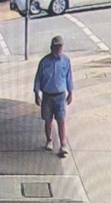 CCTV footage of John Davidson on November 7. Picture supplied