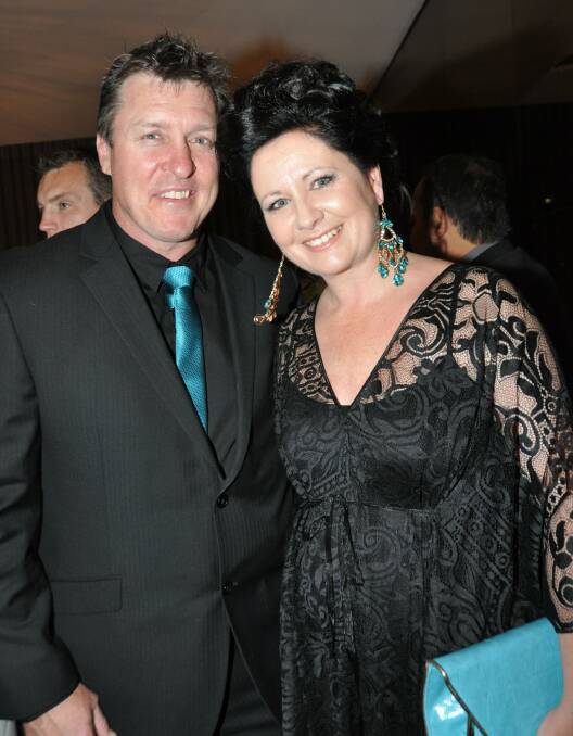 Former Canberra Raiders coach David Furner and his wife Kellie in 2012. Picture by Lyn Mills