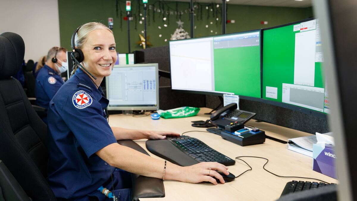 Northern Control Centre emergency medical call taker Sarah Smith at Newcastle. Picture by Max Mason-Hubers.