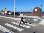 Newcastle deputy lord mayor Declan Clausen at the Memorial Drive crossing. Picture supplied 