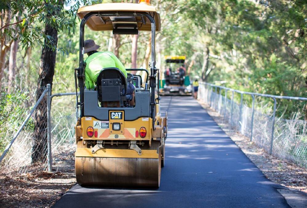 Sections of the Fernleigh Track will be closed while Lake Macquarie council investigates the damage. Picture LMCC