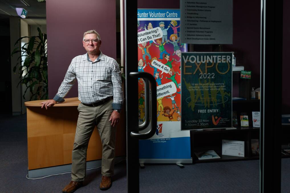 Hunter Volunteer Centre chief executive Tony Ross said he's hopeful a funding solution can be reached before it is forced to close later this month. Picture by Max Mason-Hubers.