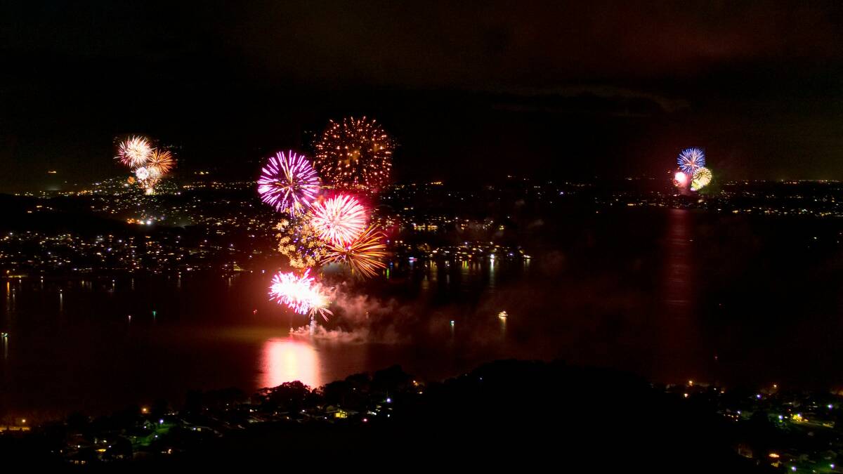 Fireworks displays will go off at four separate locations on Saturday night.