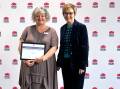 Charlestown Local Woman of the Year Leanne Lynch with Charlestown MP Jodie Harrison. Picture supplied