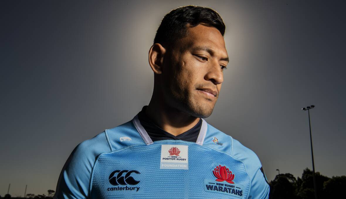 TALKING POINT: Rugby Australia issued Waratahs player Israel Folau with a breach notice over social media posts deemed discriminatory. Picture: Louise Kennerley