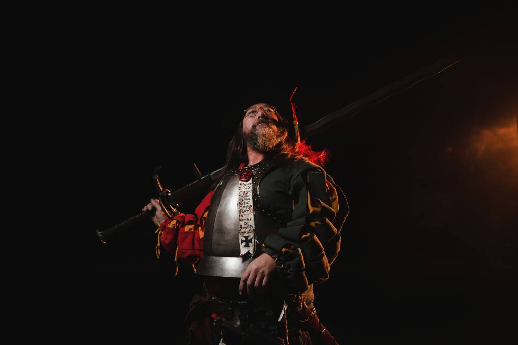 LOOKING SHARP: Co-founder Adam McLarty says the challenge of Swordcraft as a sport may surprise those who write it off as nerdy. Picture: Marina Neil
