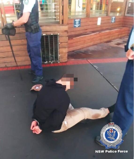 CHARGED: Police said they arrested the man on Steel Street without incident. Picture: NSW Police