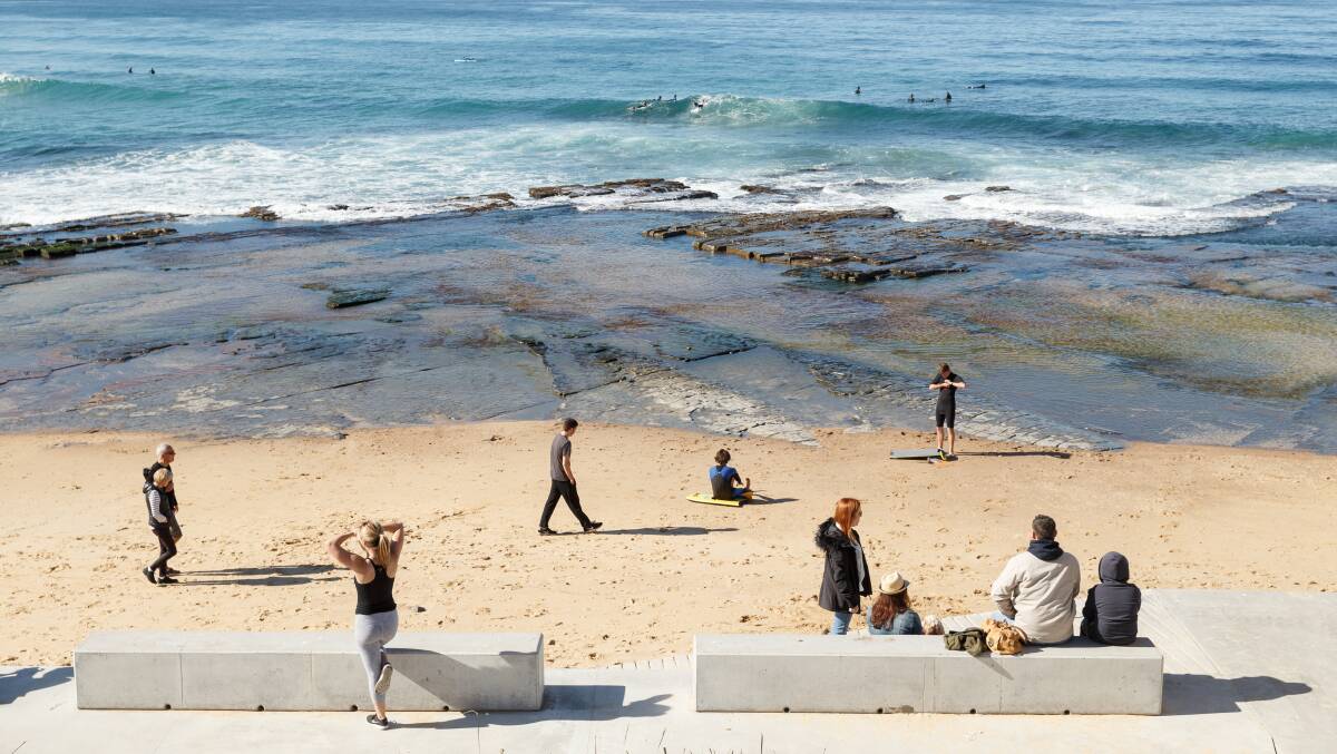 COOL AND CLEAR: Merewether beach was one of the Hunter beaches to improve its water quality compared to last year in the Office of Environment and Heritage report. Picture: Max Mason-Hubers