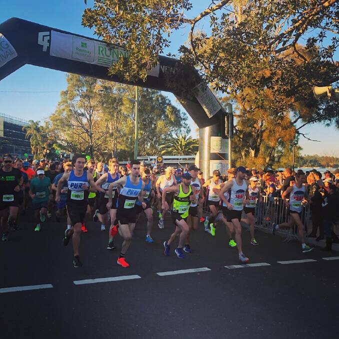 STARTING LINE: Almost 2000 runners took part in the 35th festival. Picture: Lake Macquarie Running Festival