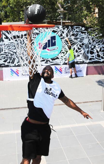 SLAM DUNK: "Our event will bring 3 on 3 basketball, which is the largest urban team sport in the world, into the heart of Newcastles city centre from January 18 to 19," Playgrounds Parks spokeswoman Sally Leacy said.
