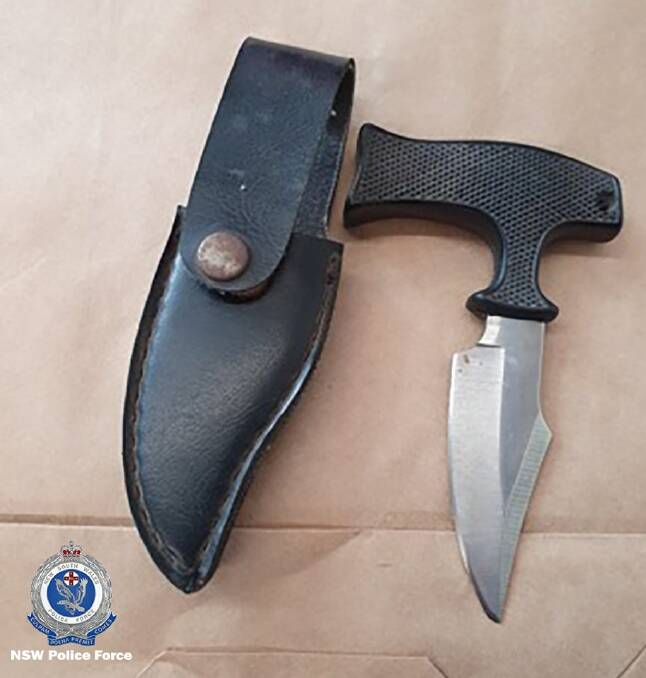 TAKEN: One of the items police seized during the search. Picture: NSW Police
