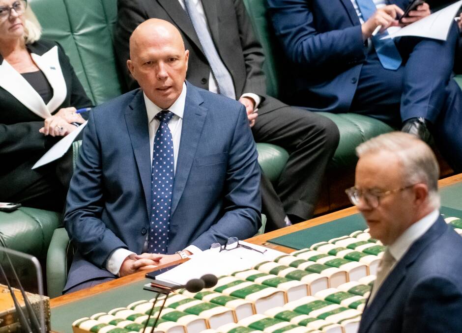 Opposition Leader Peter Dutton and Prime Minister Anthony Albanese. Picture by Elesa Kurtz