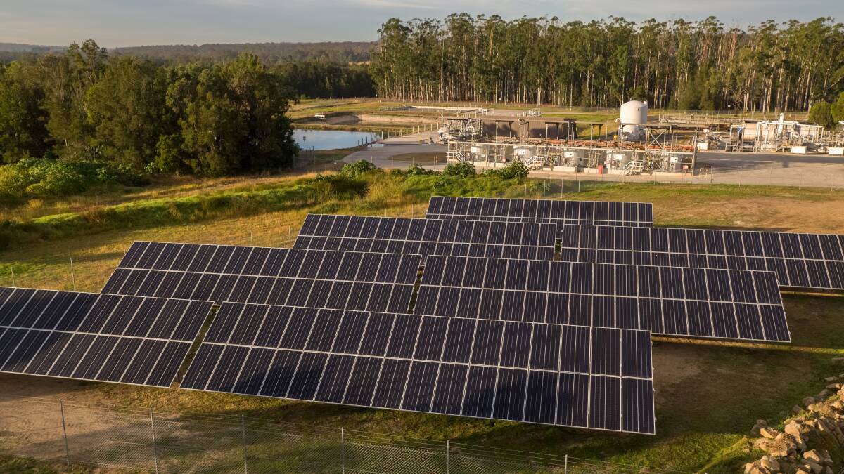 BIG DROP: Hunter Waters Branxton Wastewater Treatment Works where a 100 kilowatt, 252-panel solar array has been installed as part of the renewable energy project. 