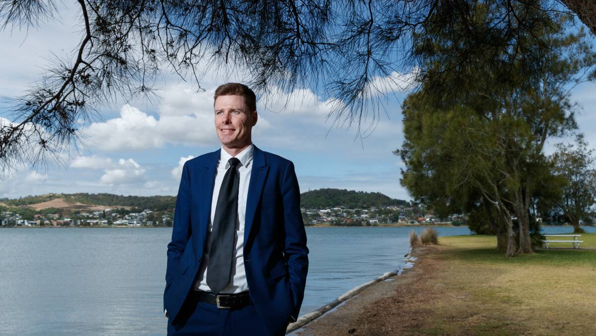 Barrister and former Newcastle Herald journalist Stephen Ryan, an ALP member for three years and a Teralba resident, preselected to challenge Greg Piper in March. Picture by Max Mason-Hubers