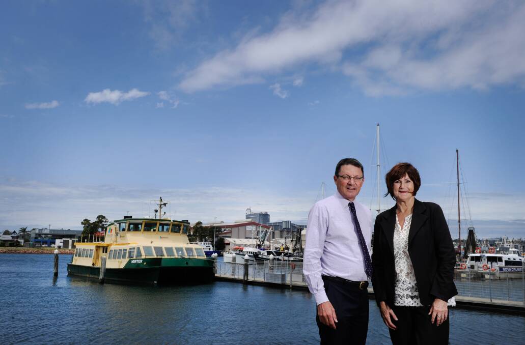 Scot MacDonald with Throsby Basin Business chamber President, Clare Monkley. Picture: Marina Neil