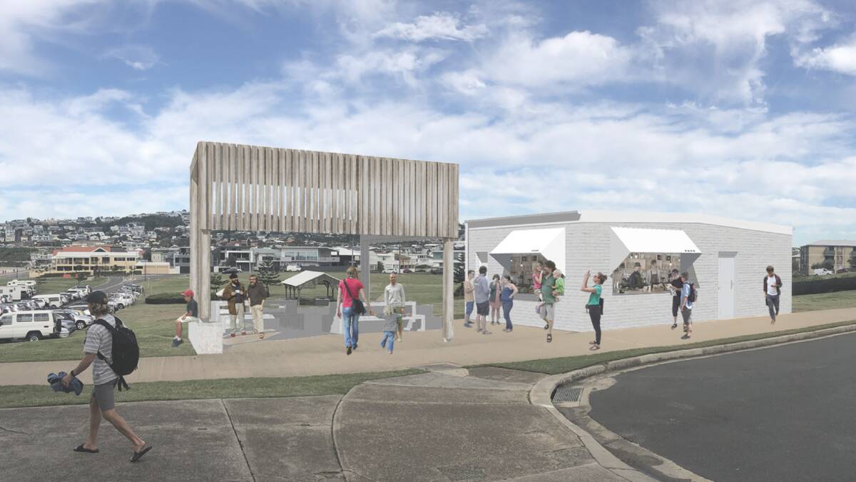ARTIST'S IMPRESSION: How the Dixon Park kiosk could look when complete. Construction starts tomorrow. Picture: City of Newcastle