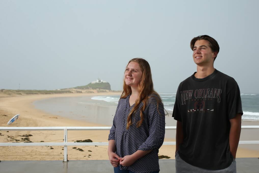 FIRST CLASS: Merewether High's Zeraphina Freeman and TAFE Hunter Institute Tighes Hill's Andy Kinkade were among Hunter students topping HSC courses this year.