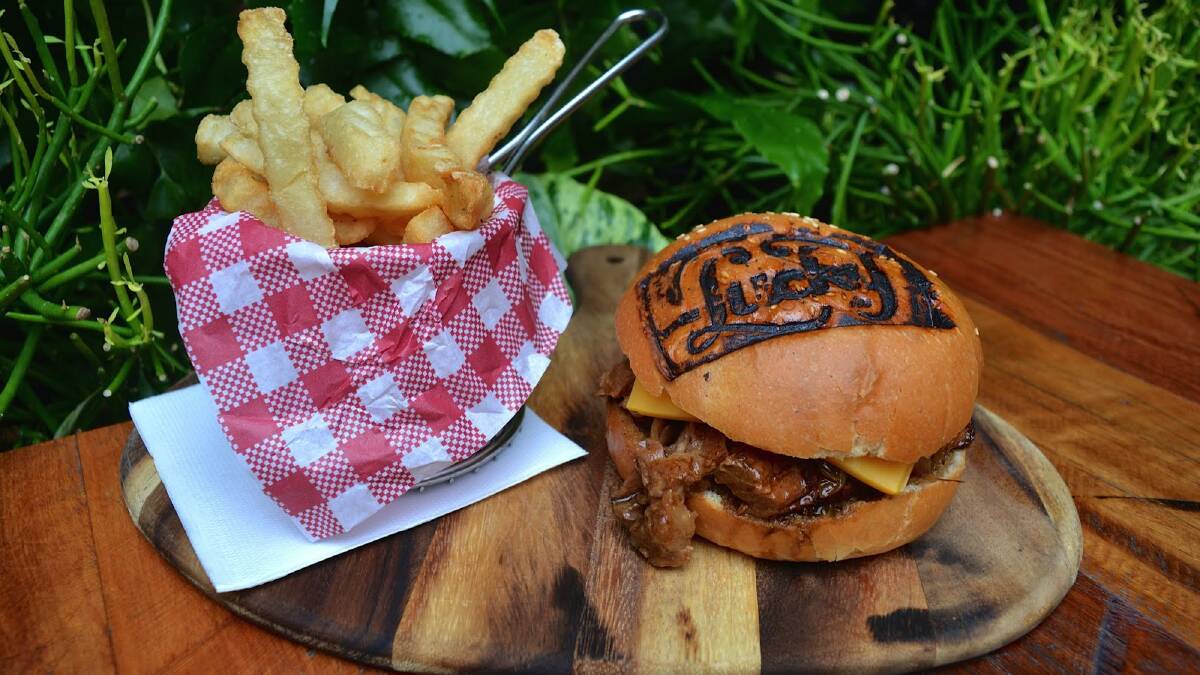 The Lucky's beef brisket burger has been named the best in the state. Picture: Supplied