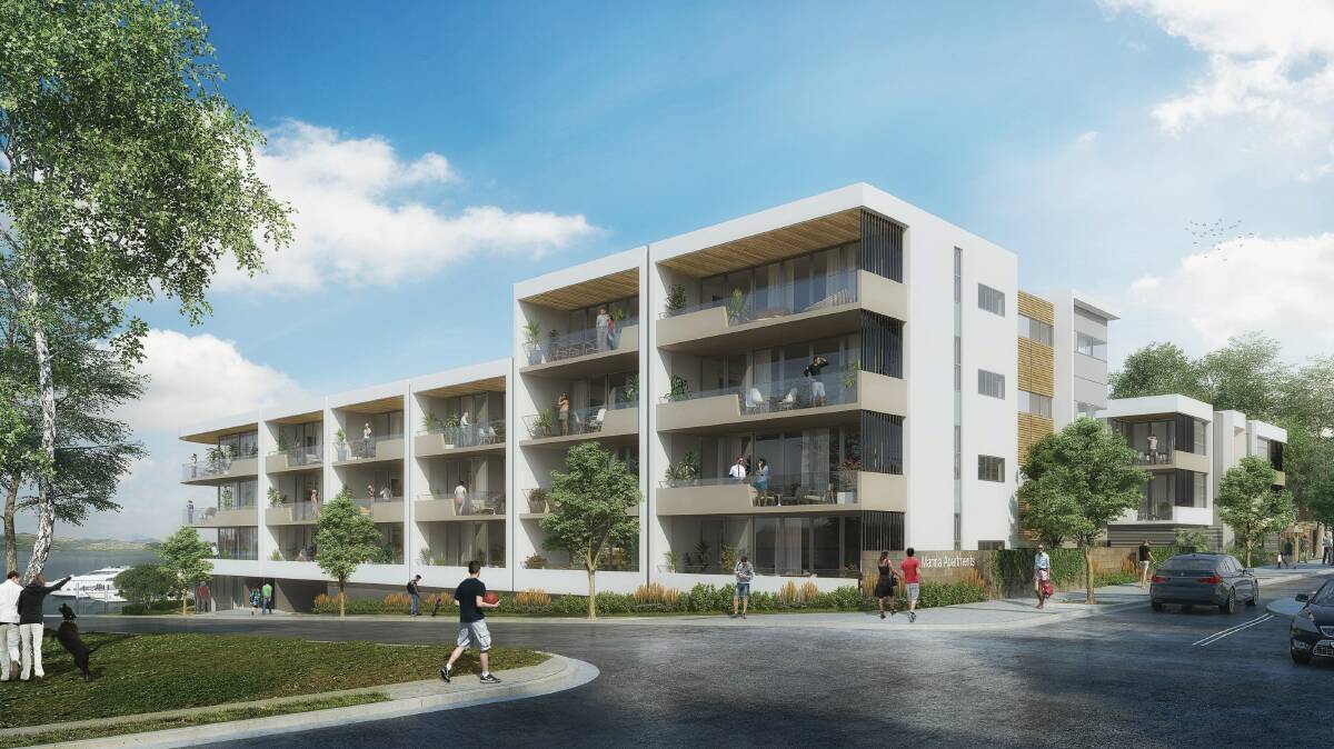 PROGRESS: An artist's impression of the approved mixed-use development in Brighton Avenue, Toronto. The $14.3 million project was the fifth most valuable DA approved in Lake Macquarie in 2018/19. 