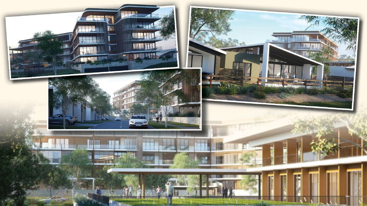 Architectural drawings of the proposed seniors village next to Newcastle Golf Club. Image supplied