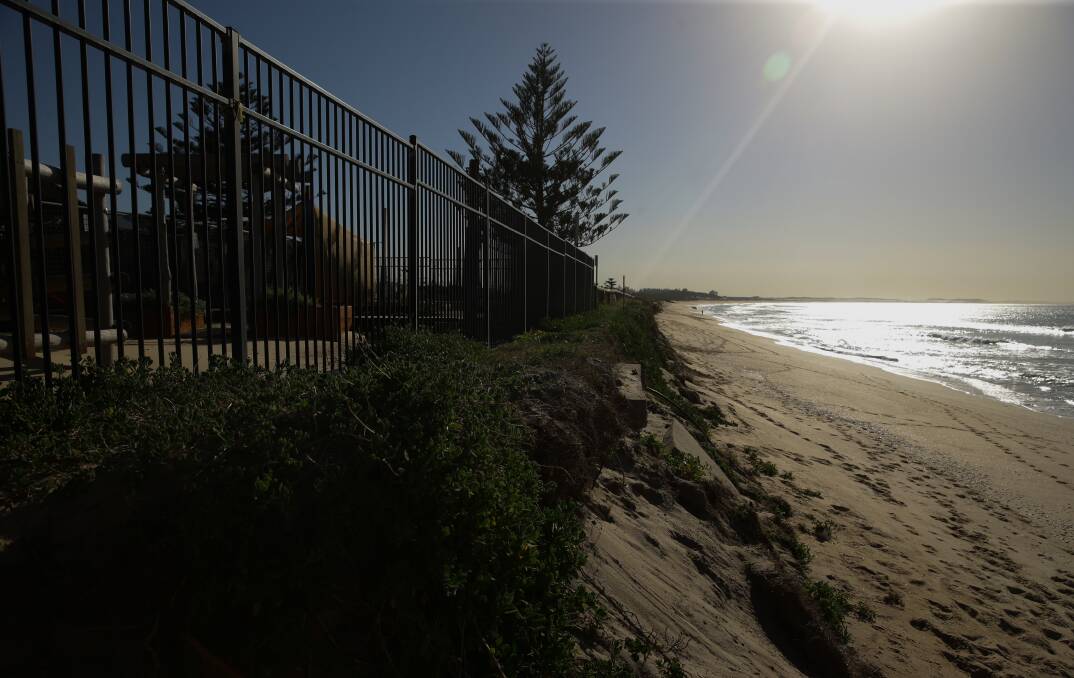 IT'S A WASH: Reader Geoff Black says erosion issues at Stockton beach point to a need for greater structure around foreshore developments amid climate change. 