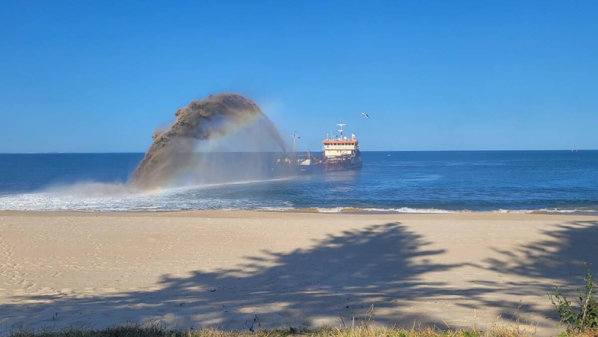 The dredge in action. Picture courtesy of Matt - Gateshead Traffic Solutions
