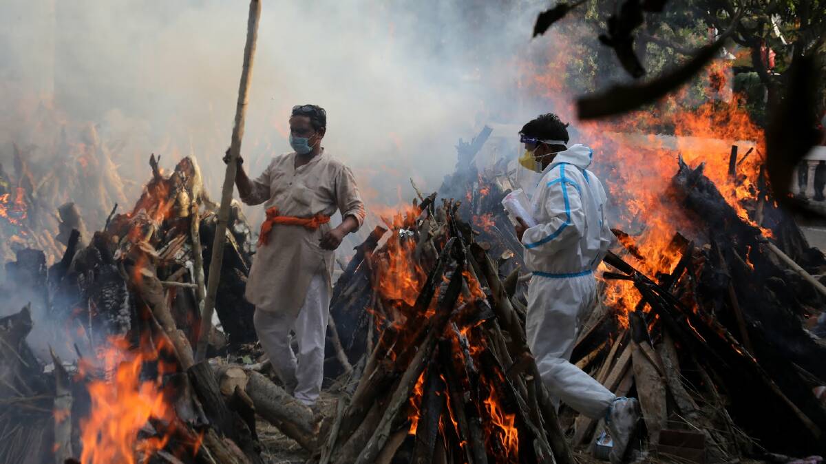 FLARING: India's COVID-19 predicament has deepened dramatically. Picture: Getty