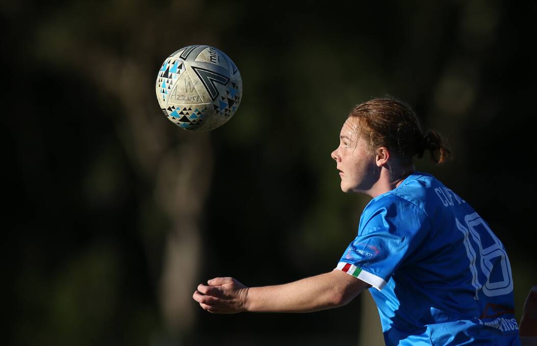 DOUBLE: Freya Clifton scored twice in the first half to give Charlestown a 2-0 half-time lead over Warners Bay on Sunday. Picture: Marina Neil