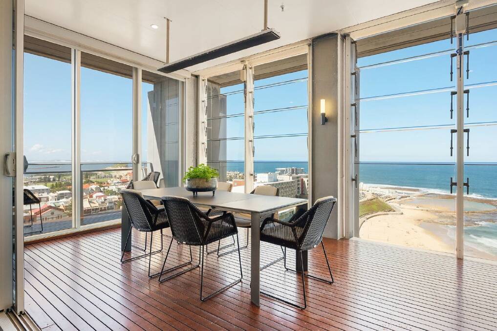BIG RESULT: The York penthouse overlooking Newcastle beach has been sold for $5.45 million. Picture: Supplied