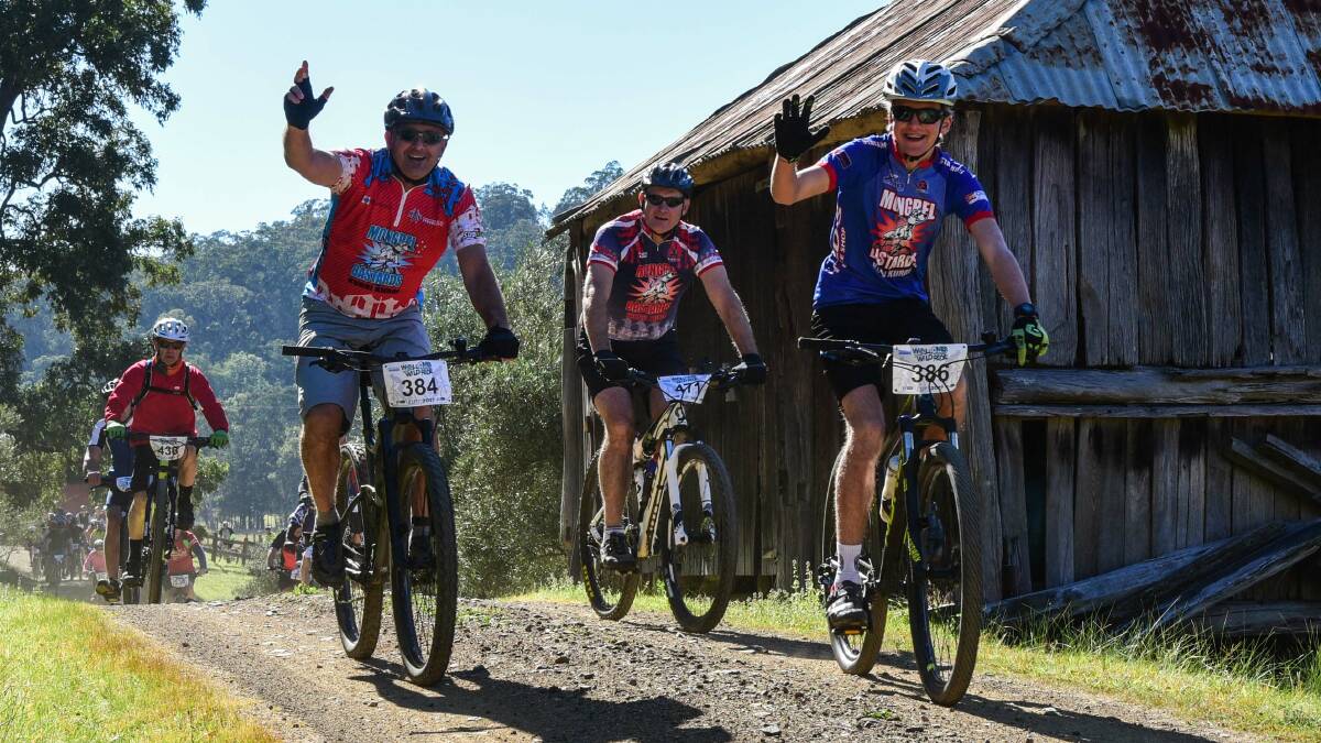 FAMILY AFFAIR: Glen (384) and Sam McIntosh (386) competing in the 2017 Wollombi Wild Ride. It is an annual family weekend for many. Picture: Supplied