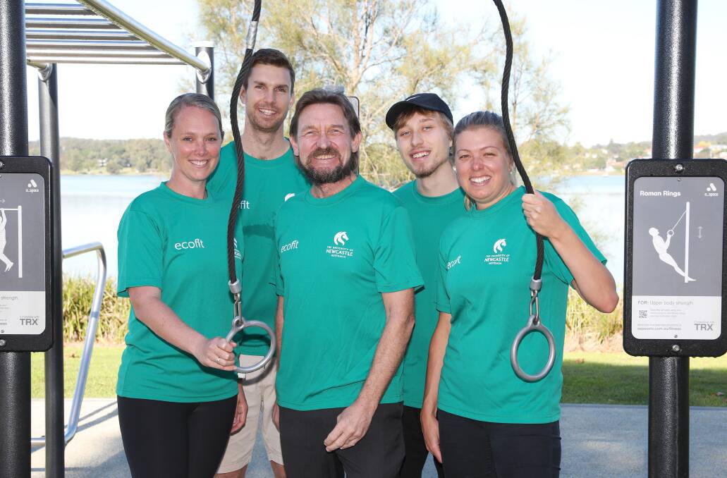 STUDY: University of Newcastle researchers have partnered with Lake Macquarie City Council and Newcastle City Council to encourage community members to use outdoor fitness equipment in the area. Picture: Supplied
