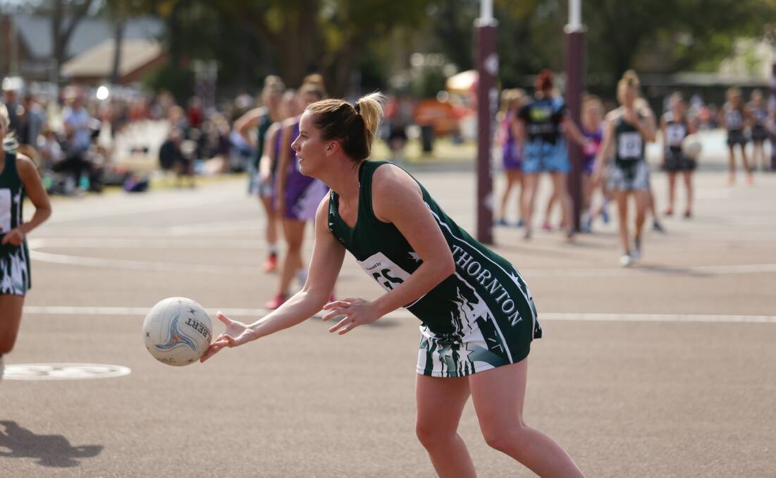 IMPACT: Kellyann Grayson, in action in the Maitland netball competition last season. Picture: Jonathan Carroll
