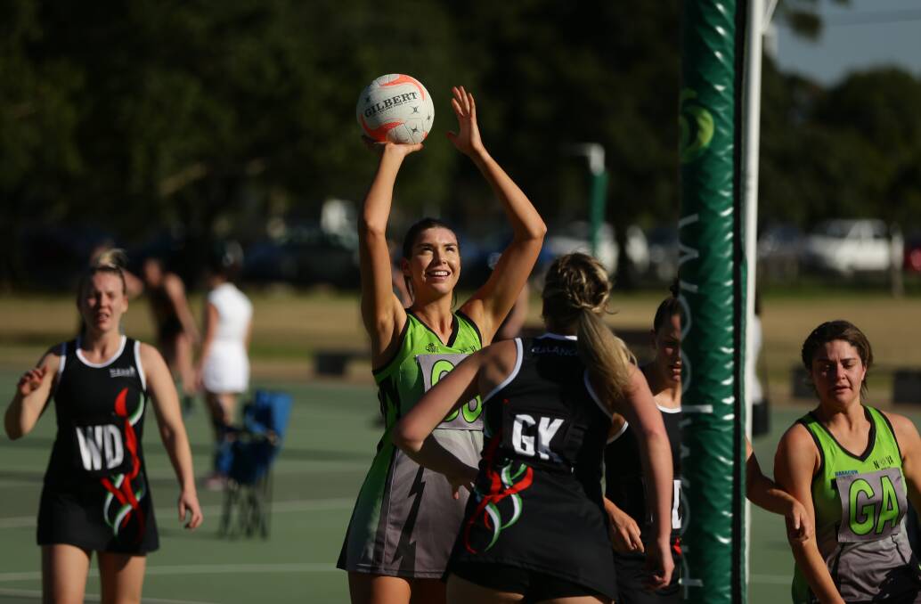 Round five of Newcastle championship netball at National Park. Pictures by Jonathan Carroll