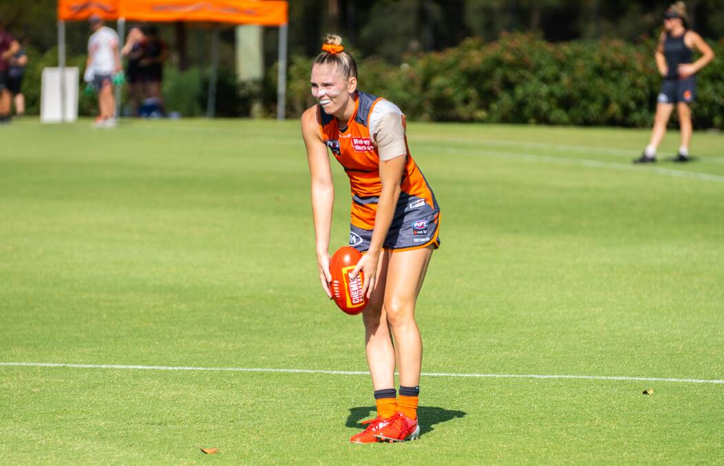 Former Nelson Bay player Lisa Steane has been named for her AFLW debut on Saturday. Picture: Ryan Miller, Giants Media