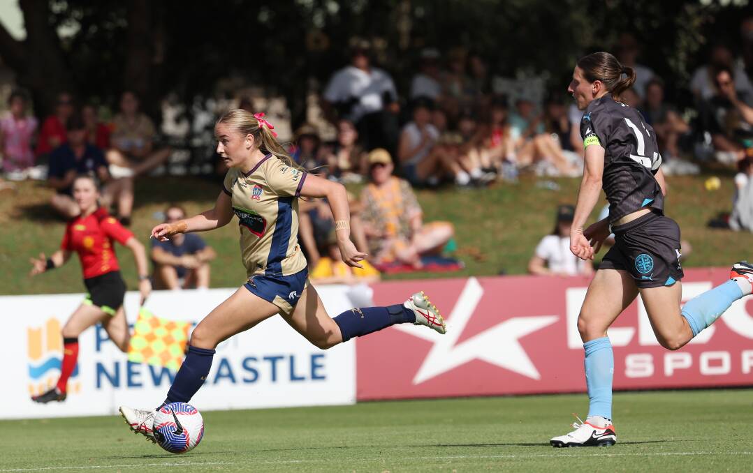 Young Matildas star Lara Gooch is back from the AFC Under-20 Asian Cup and could be in line for a start against Melbourne Victory. Picture by Peter Lorimer
