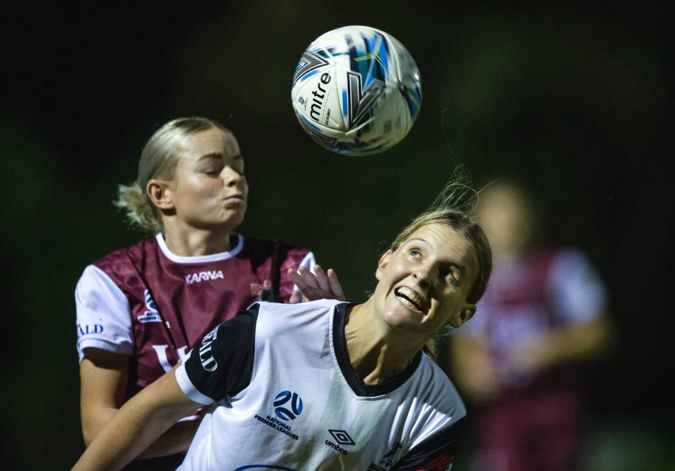 Maitland's Bronte Peel, pictured in action in 2022, has rocketed to the top of the leading scorer's list after five rounds of NPLW. Picture by Marina Neil