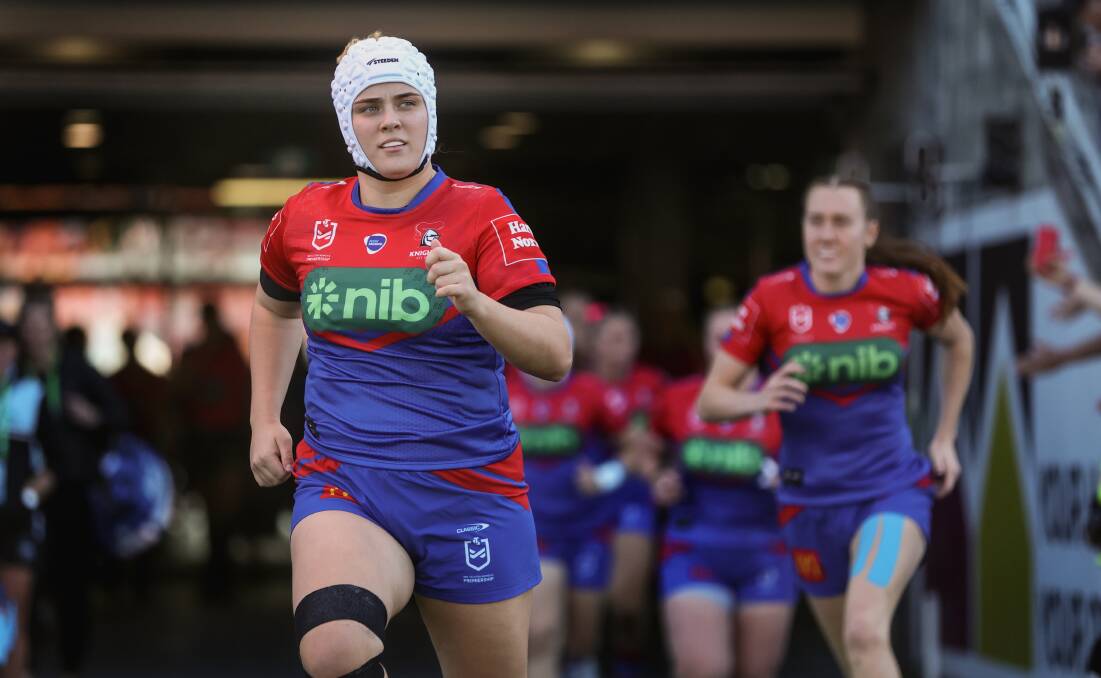 Newcastle Knights captain Hannah Southwell cannot wait to lead her home-town team out onto McDonald Jones Stadium for their sudden death semi-final with Brisbane on Sunday. Picture by Marina Neil