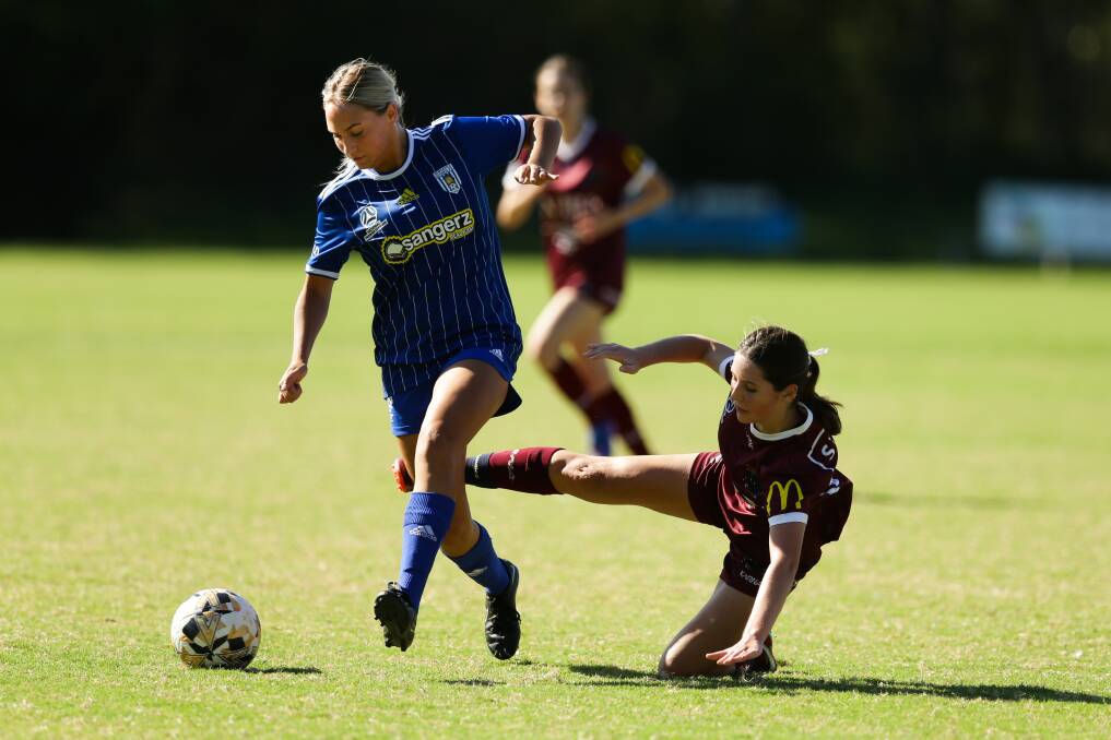 Sophie McDonald was unstoppable on her way to seven goals in opening round action of NPLW NNSW on Sunday. Picture by Jonathan Carroll